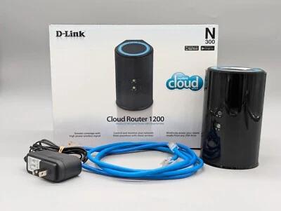 D-Link Cloud N300 4-Port Gigabit Wireless N Router Black DIR-636L Tested - Image 1 of 4