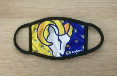 Angeles Rams New Logo Washable Reusable Sublimated Face Mask Mouth Mask Cover  - Image 1 of 2