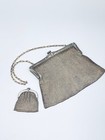ABENDTASCHE TASCHE 1920er THEATER KRAFT PFORZHEIM ALPACCA SILBER ANTIK
