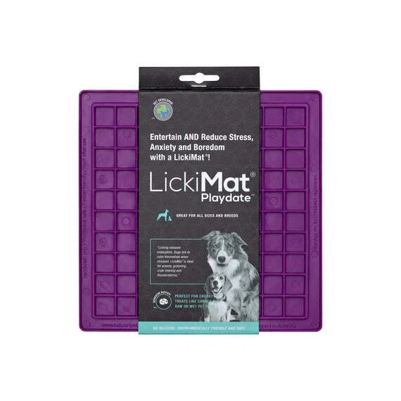 "LickiMat Classic Playdate Slow Feeding Dog Mat - 5 Colors, Fun Feeding Solution - Image 1 of 1