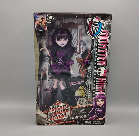 Monster High Frights, Camera, Action! Elissabat Hauntlywood Doll 2014 Toy Rare Cover