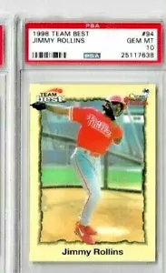 1998 Team Best Jimmy Rollins PSA 10 - Picture 1 of 2