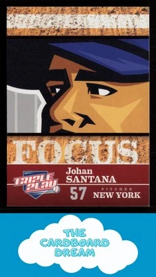 Johan Santana 2012 Panini Triple Play #252 New York Mets Baseball Card - Image 1 of 2