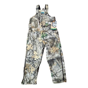 Hunting Bib Kids Medium Camo Overalls Outdoors New Blue Mountain Realtree Woods - Picture 1 of 12