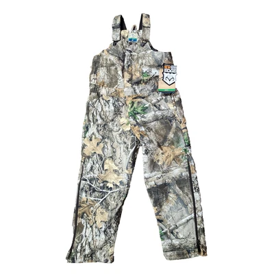 Hunting Bib Kids Medium Camo Overalls Outdoors New Blue Mountain Realtree Woods - Image 1 of 4