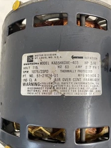 Emerson Model KA55HXDME-403 3/4hp Motor - Picture 1 of 5