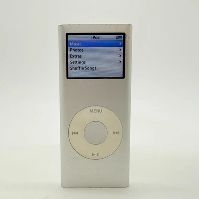 Apple iPod Nano 2nd Generation Silver 2GB MP3 A1199 MA426LL/A - Tested - Image 1 of 4