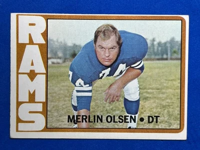 1972  Topps #181 Merlin Olsen EXMT - Image 1 of 2