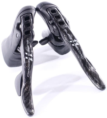 Campagnolo Super Record 11 Speed Carbon Ergopower Shifters - Image 1 of 4