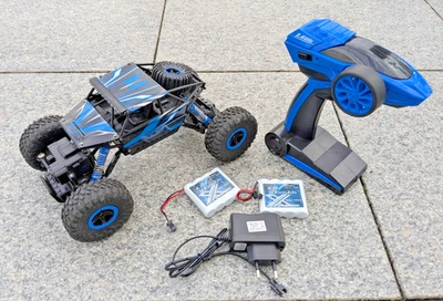 Amewi Conqueror "Blue" 4WD RTR 1:18 Rock Crawler 2,4GHz + 2 Zusatzakkus - Bild 1 von 4