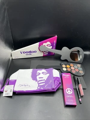 Jimi Hendrix Makeup Palette Eyeshadow- Lip Liner- Liquid Lip - Bag NIB - Image 1 of 4