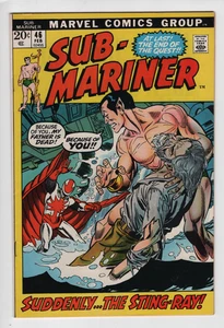 Sub-Mariner #46 1972 alta calidad, arte Gene Colan, Llyra, tiburón tigre, raya - Imagen 1 de 3