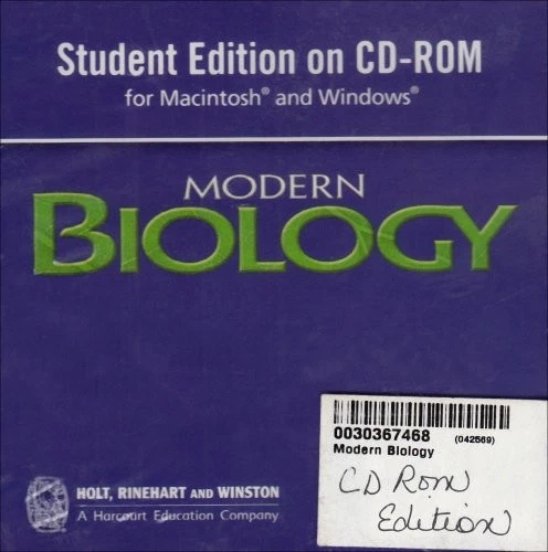 MODERN BIOLOGY ON -ROM By Rinehart And Winston Holt - Image 1 of 1