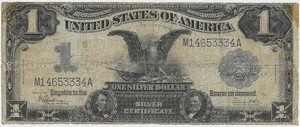 KEY DATE 1899 BLACK EAGLE U.S. MINT BEP SILVER CERTIFICATE USA BLUE SEAL NOTE - Picture 1 of 2