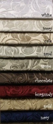 Brocade Scroll Velvet Fabric, Ideal Embossed Material for Upholstery Tablecloths - Image 1 of 4