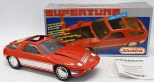 "Coche de juguete de plástico Porsche JOUSTRA Francia ELECTRONIC SUPERTUNE rojo 13" - Imagen 1 de 3