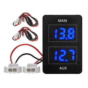 Dual Battery Volt Meter for Toyota Tacoma Tundra 4Runner FJ Cruiser Highlander - Picture 1 of 1