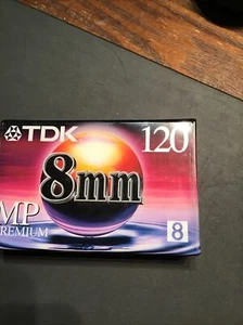 NEW TDK MP Premium 8mm 120 Camcorder Cassette - Picture 1 of 2