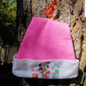 NWT Disney Christmas Santa Hat Minnie Mouse pink New ADULT TEEN - Picture 1 of 1