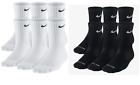 Nike Everyday Plus Cushioned Training Socks 1 2 3 Or 6 Pairs White Or Black