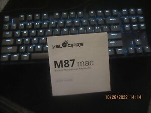 M87 Mac Layout Mechanical Keyboard VELOCIFIRE 87-Key with Tactile Brown