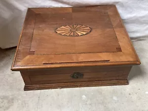 Antique 19th Century slant-lid primitive KSchoolmaster's Tabletop Desk - Picture 1 of 2