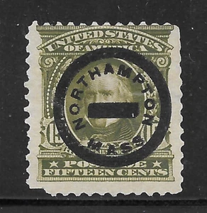 Classic Massachusetts Precancels - Northhampton L-5 E - 15c 1902 Stamp - Picture 1 of 1