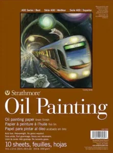 Almohadilla de pintura al óleo Strathmore serie 400 9"X12"- 10 hojas - Imagen 1 de 2