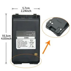 2200mAh BP-265 Li-Ion Battery Replacement for ICOM IC-T70A IC-T70E IC-V80 Radio - Picture 1 of 8