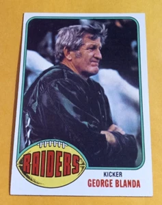 1976 Topps George Blanda Oakland Raiders #355 - Oakland Raiders - Excellent - Picture 1 of 2