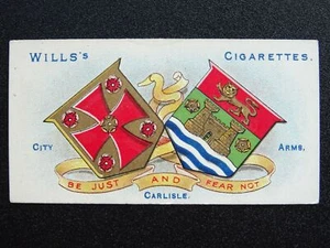 No.51 CARLISLE Borough Arms 2da edición (51-100) de W.D.& H.O.Wills 1906 - Imagen 1 de 1