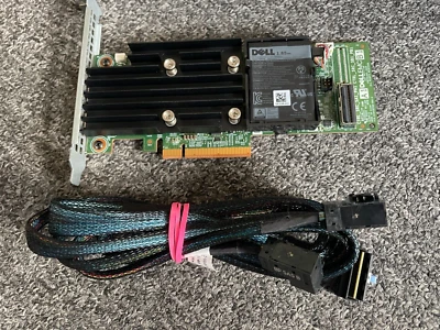Dell Perc H750 8GB Cache PCI-E Raid Controller - HYM6Y  High /P + SAS 2P Cable - Image 1 of 3