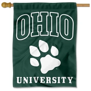 Ohio University Wordmark Two Sided House Flag - Picture 1 of 4