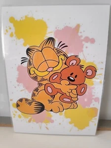 Lithographie reproduction plastifiée HD Garfield dimension A4 + cadeau - Picture 1 of 1