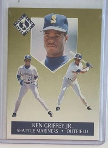 1991 Tarjeta de béisbol Fleer Ultra Team #4 Ken Griffey Jr de los Marineros de Seattle - Imagen 1 de 2