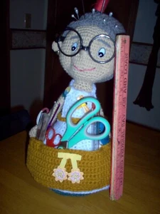 New, handcrafted , Granny organizer, use for crochet, knit, sew #21 - Bild 1 von 3