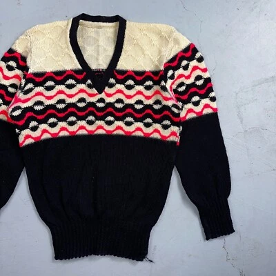 Cárdigan Suéter Hippie Abuela Core Rockabilly Vintage Años 60 50 Rosa Azul Marino Lana Foto 1 de 4