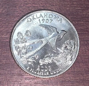 2008-D - Oklahoma - U.S. State Quarter- UNC from US Mint - Picture 1 of 2