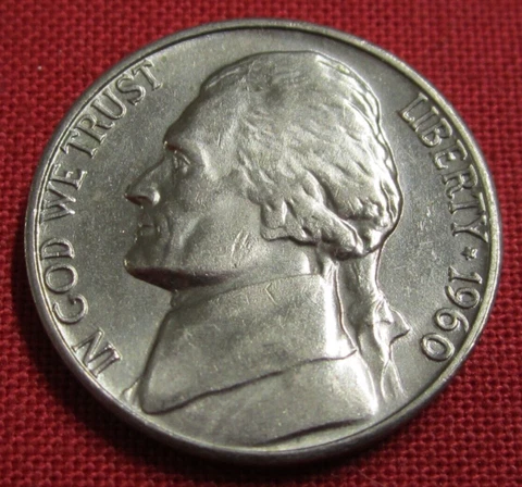 1960 D Jefferson Nickel - Circulated - Actual Coin in Photos  (2836) Cover