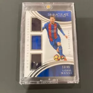 2017 Panini Immaculate Lionel Messi Triple Patch /49 SP Barcelona - Bild 1 von 2
