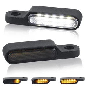 Motorcycle Mini LED Turn Signal Light Handlebar Blinker Indicators Lamp Off Road - Picture 1 of 12