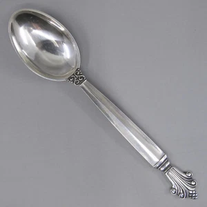 ACANTHUS by GEORG JENSEN 4.5" Demitasse Coffee Spoon(s) Denmark Sterling No Mono - Picture 1 of 3