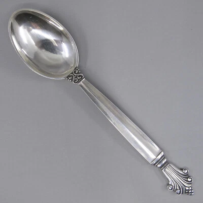 Cuchara(s) de café Demitasse ACANTHUS por GEORG JENSEN 4,5" Dinamarca esterlina sin mono Foto 1 de 3