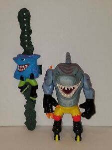 Street Sharks Streex Roller Blades Action Figure 1994 Mattel & Wrist Crunch'r