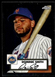 2021 Topps Chrome Platinum Anniversary Dominic Smith New York Mets #394 - Picture 1 of 2