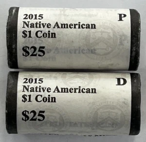 2015 Native American Dollar Mohawk Ironworkers P & D Rolls - Picture 1 of 5