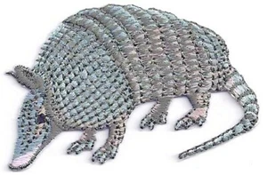 ARMADILLO Iron On Patch Animal Southwest - Picture 1 of 1