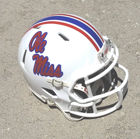 MISSISSIPPI OLE MISS REBELS NEW FOR 2021 SPEED STYLE FOOTBALL MINI HELMET Cover