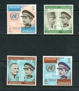 V979 Jordan 1965 King Hussein, Johnson, DeGaulle 4v.     MNH - Bild 1 von 1