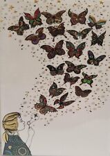 Portfolio - Enchanted - Blowing Butterflies Greetings Card